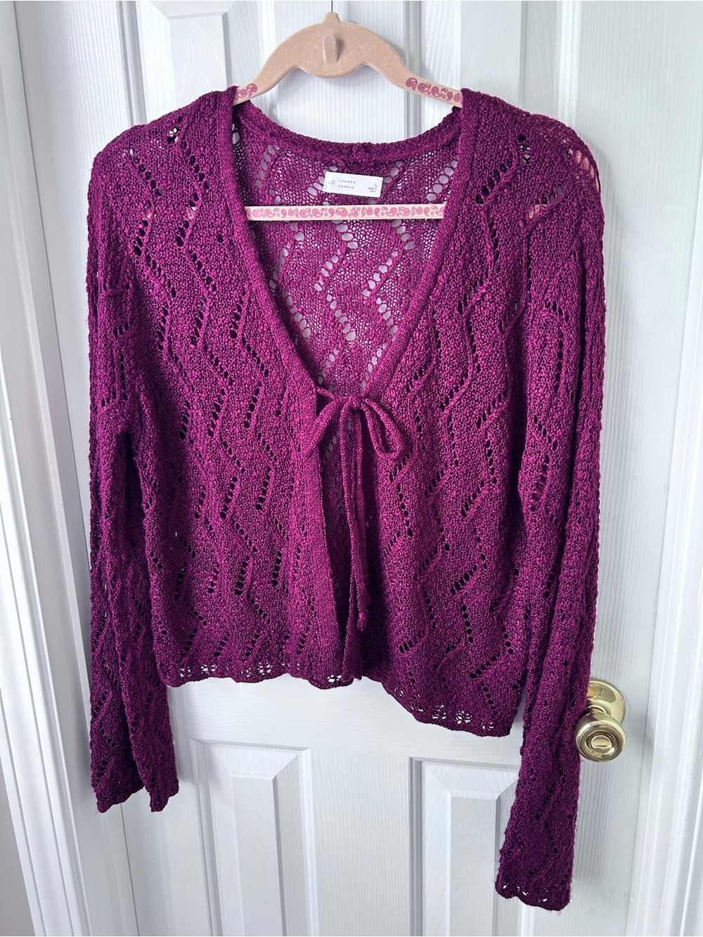 LAUREN Conrad tie front cardigans